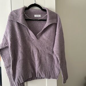 Naadam Oversized Lavender Polo